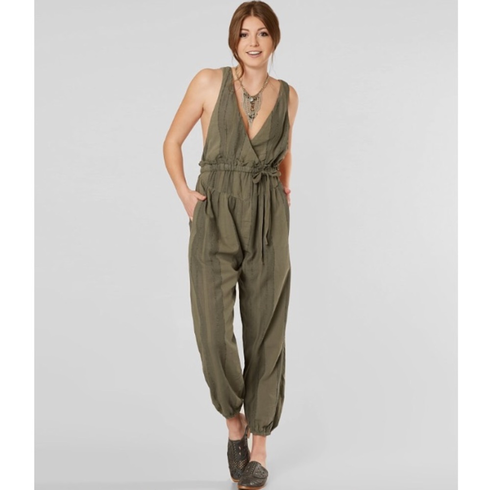 Free People Criss Cross One Piece Jumpsuit - Picture 5 of 8